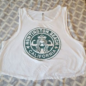 Huntington Beach Cali crop top